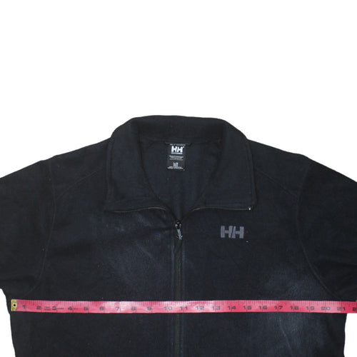 Helly Hansen Mens Black Fleece Full Zip Jacket Size L Regular Fit