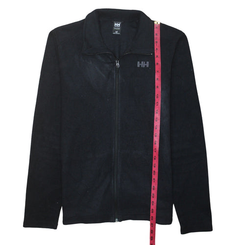 Helly Hansen Mens Black Fleece Full Zip Jacket Size L Regular Fit