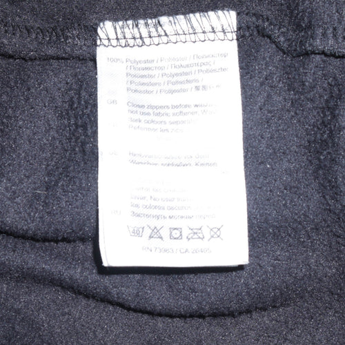 Helly Hansen Mens Black Fleece Full Zip Jacket Size L Regular Fit