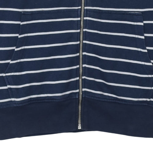 Levi's Men's Blue Striped Full Zip Hoodie Size M