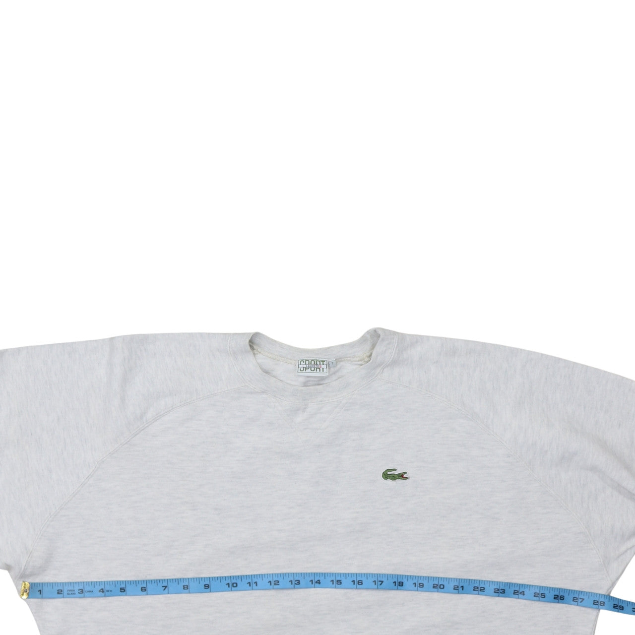 Lacoste Men’s Grey Crew Neck Cotton Sweatshirt 2XL Pullover