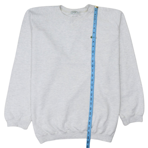 Lacoste Men’s Grey Crew Neck Cotton Sweatshirt 2XL Pullover
