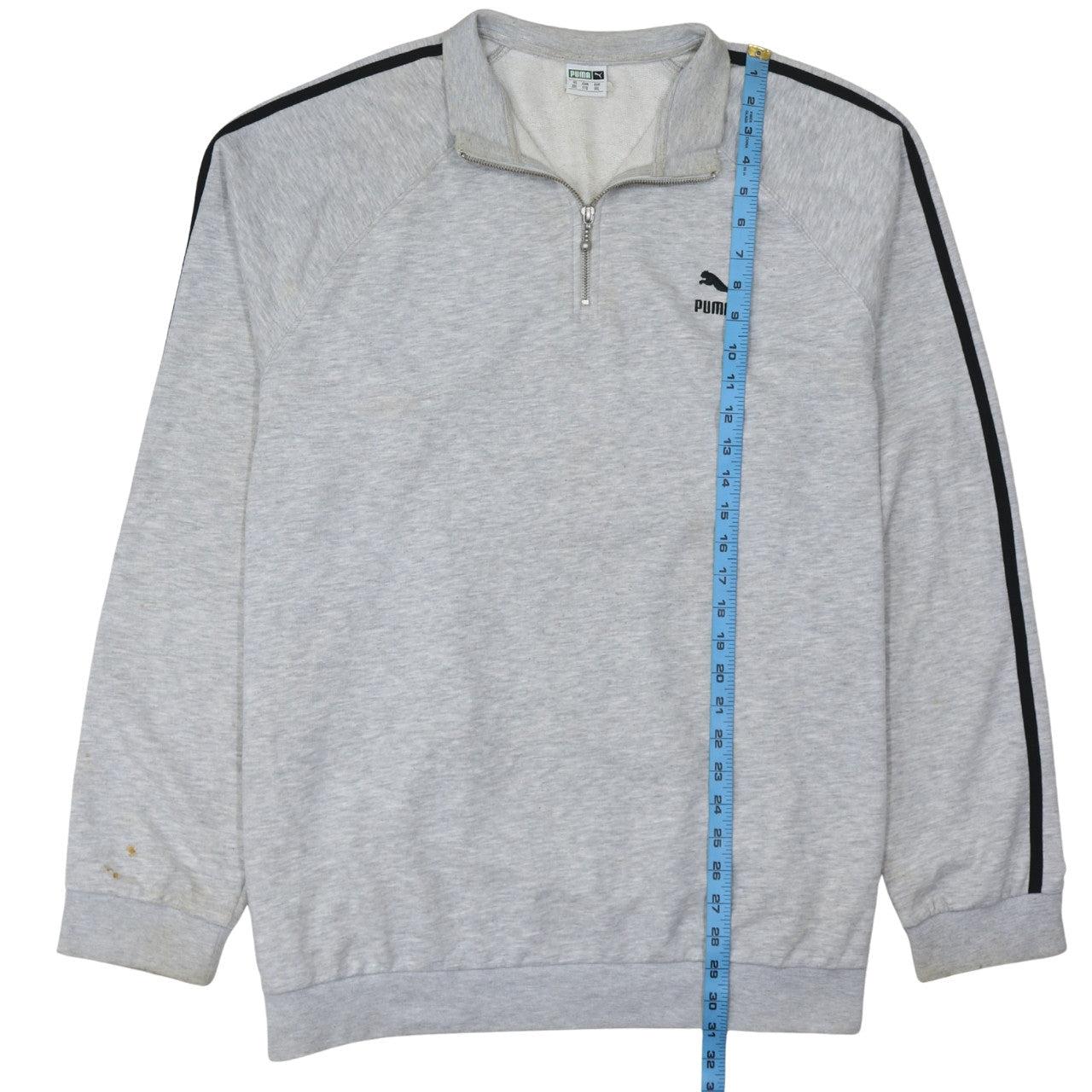 Puma Mens Grey 2XL 1/4 Zip Track Jacket Sports Activewear