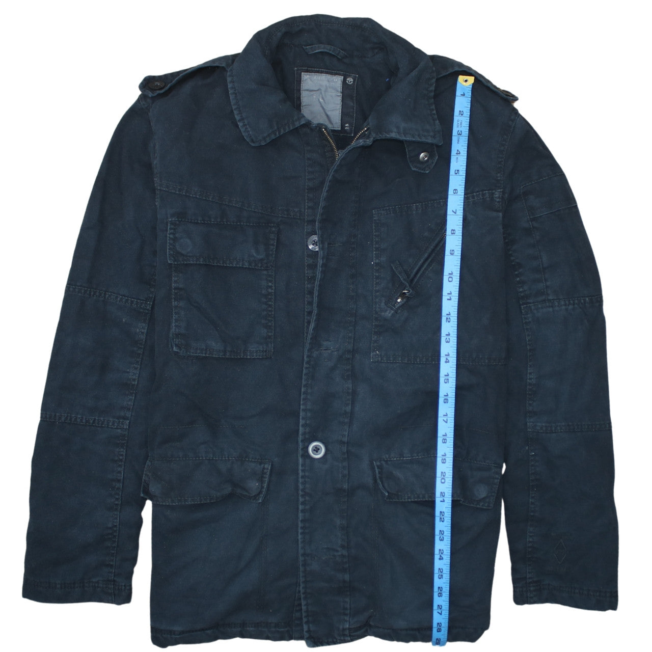 Christian Dior Men Blue Cotton Military Jacket Size M