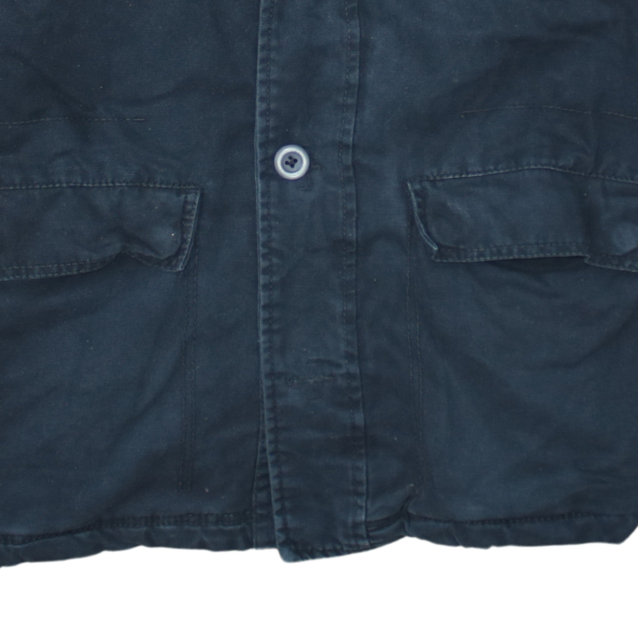 Christian Dior Men Blue Cotton Military Jacket Size M