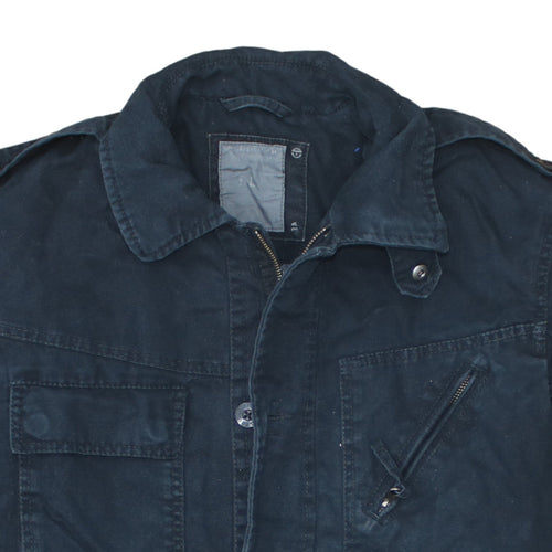 Christian Dior Men Blue Cotton Military Jacket Size M