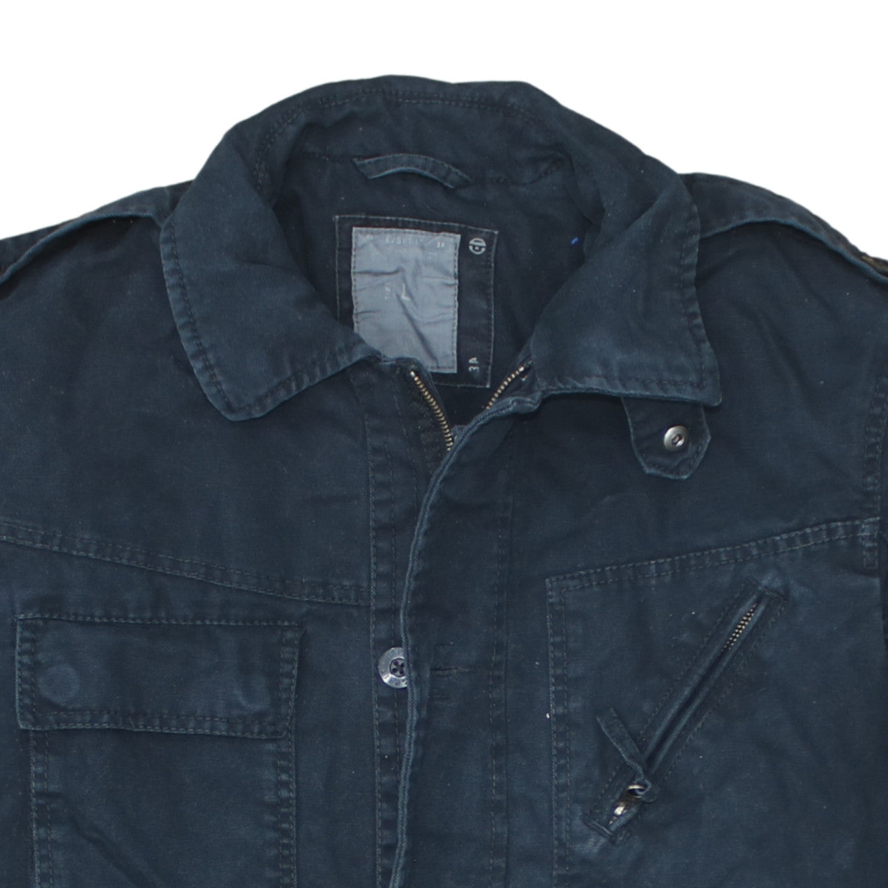 Christian Dior Men Blue Cotton Military Jacket Size M