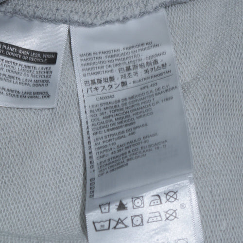 Levi's Men's Grey Relaxed Fit Pullover Hoodie XS Graphic Logo