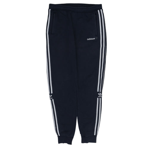Adidas Boys Blue Jogger Sweatpants 15-16 Years Elastic Waist Fleece Activewear