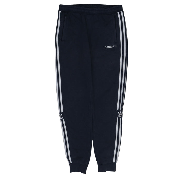 Adidas Boys Blue Jogger Sweatpants 15-16 Years Elastic Waist Fleece Activewear