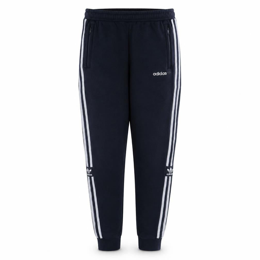 Adidas Boys Blue Jogger Sweatpants 15-16 Years Elastic Waist Fleece Activewear