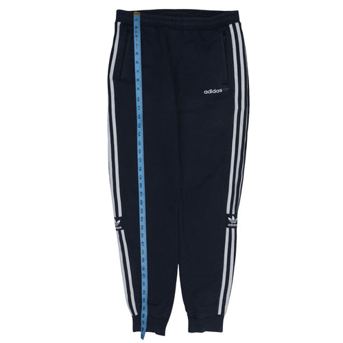 Adidas Boys Blue Jogger Sweatpants 15-16 Years Elastic Waist Fleece Activewear