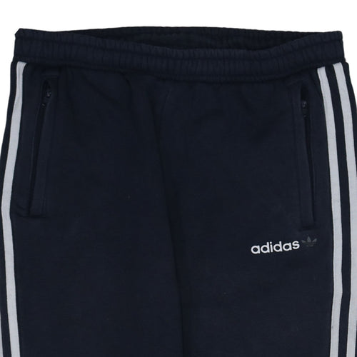 Adidas Boys Blue Jogger Sweatpants 15-16 Years Elastic Waist Fleece Activewear