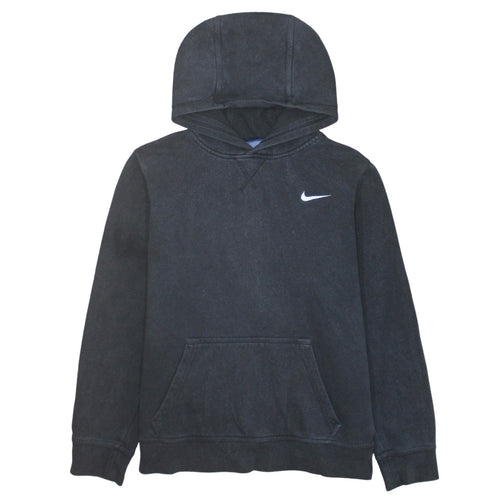 Nike Boys Black Pullover Hoodie XL 13-15 Years Fleece Logo Sweatshirt