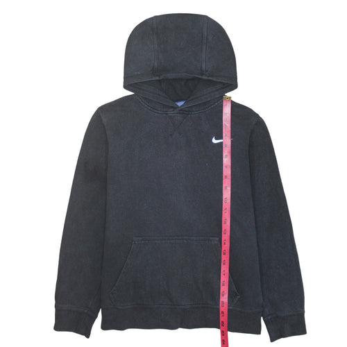 Nike Boys Black Pullover Hoodie XL 13-15 Years Fleece Logo Sweatshirt