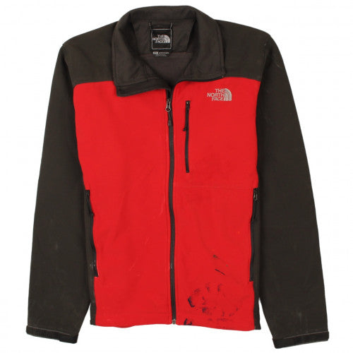 The North Face Mens Red Black Fleece Jacket Size S Outdoor Hiking