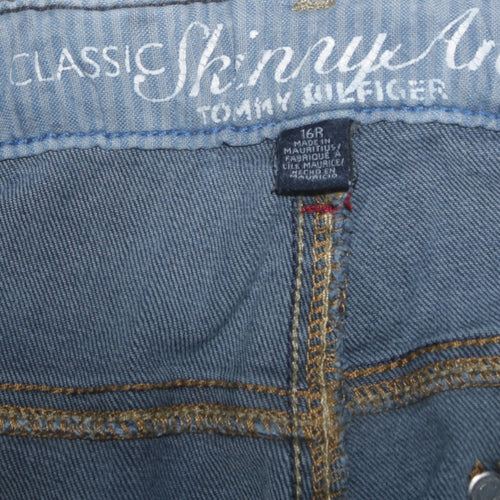 Tommy Hilfiger Women's Blue Skinny Jeans Size 16R