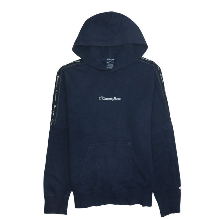 Champion Men's Blue Medium Pullover Hoodie Logo Sweatshirt