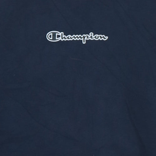 Champion Men's Blue Medium Pullover Hoodie Logo Sweatshirt