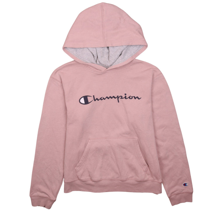 Champion Girls Pink XL Pullover Hoodie with Logo Design