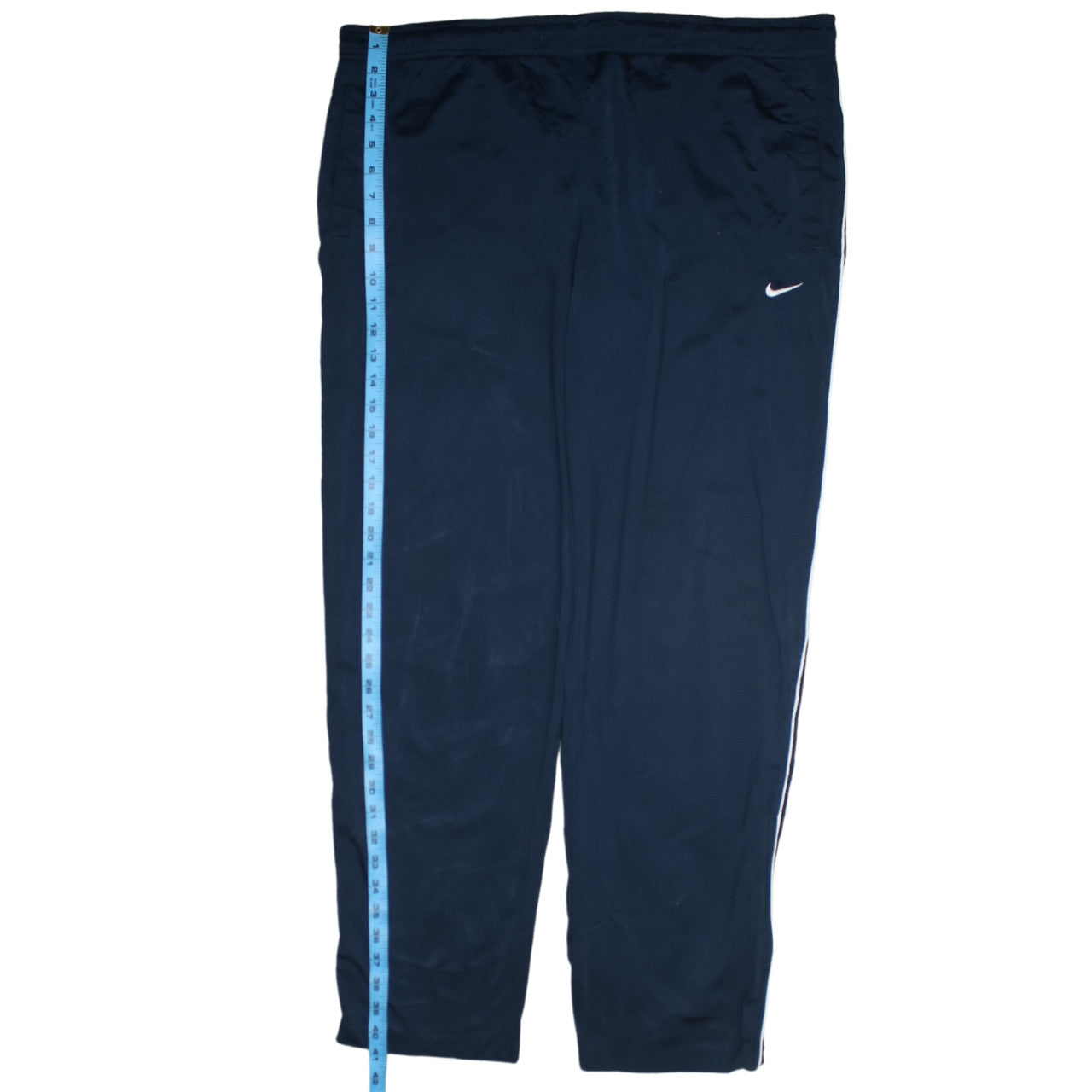 Nike Mens Blue Track Pants M Regular Fit Activewear Trousers