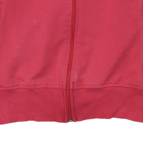 adidas Girls Pink XL Track Jacket Full Zip Cotton Blend Sports Top
