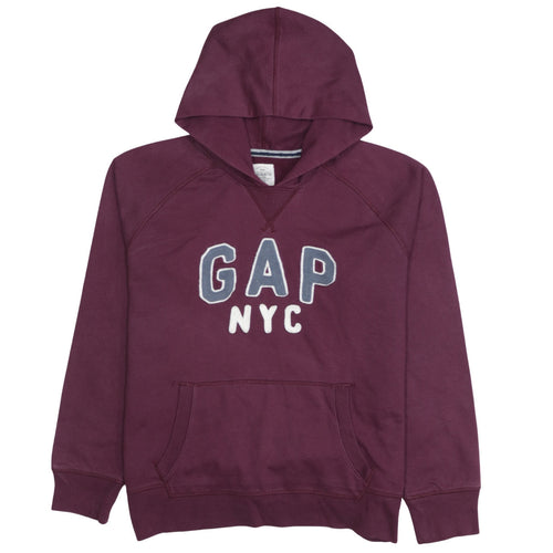 GAP Women’s Burgundy Hooded Pullover Sweatshirt XL Cotton Blend