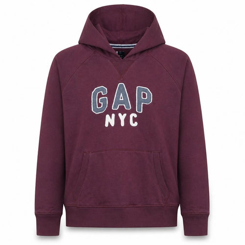 GAP Women’s Burgundy Hooded Pullover Sweatshirt XL Cotton Blend