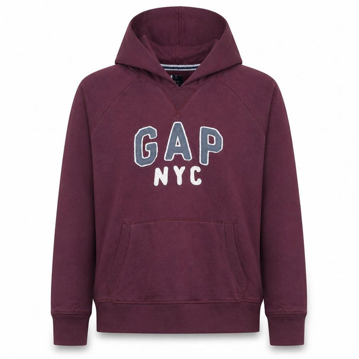 Gap Women’s Burgundy Hooded Pullover Sweatshirt XL Cotton Blend