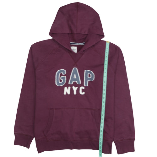 GAP Women’s Burgundy Hooded Pullover Sweatshirt XL Cotton Blend