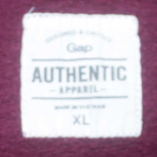 GAP Women’s Burgundy Hooded Pullover Sweatshirt XL Cotton Blend