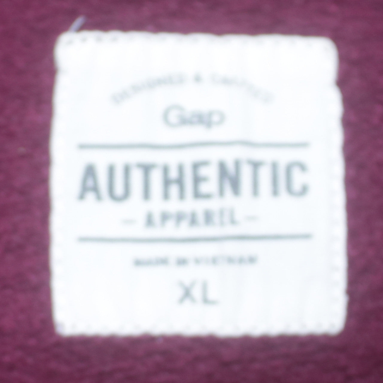 GAP Women’s Burgundy Hooded Pullover Sweatshirt XL Cotton Blend