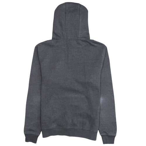 Fila Womens Charcoal Grey Pullover Hoodie Medium Embroidered Logo