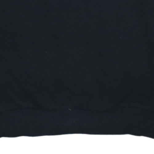 Puma Womens Black Size 10 Pullover Sweatshirt Crew Neck Logo Jumper