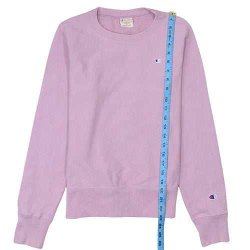 Champion Womens Pink Reverse Weave Sweatshirt Medium Cotton Casual