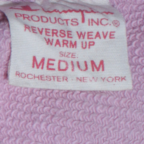 Champion Womens Pink Reverse Weave Sweatshirt Medium Cotton Casual