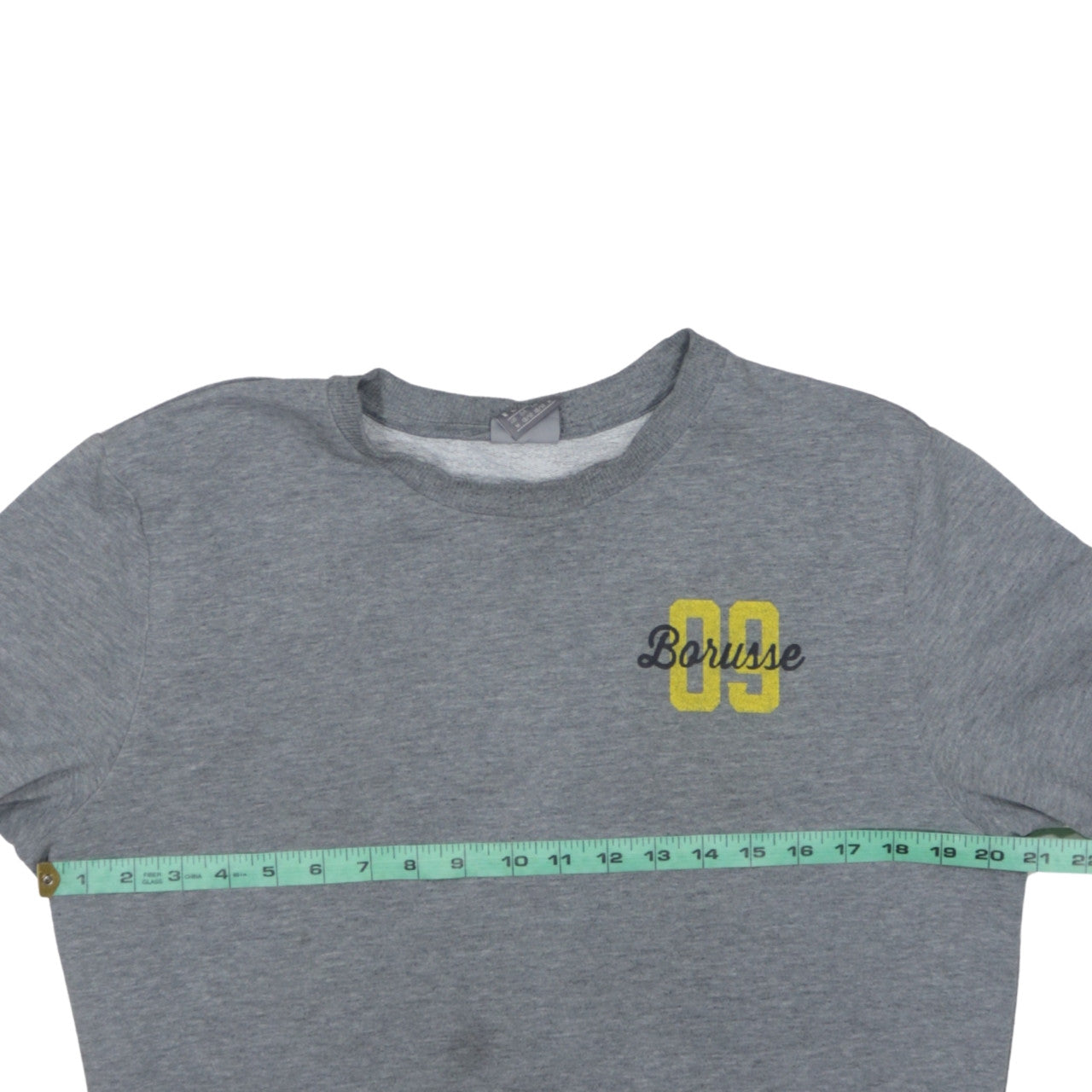 Puma Mens Grey BVB 09 Borussia Sweatshirt Size M Crew Neck Pullover