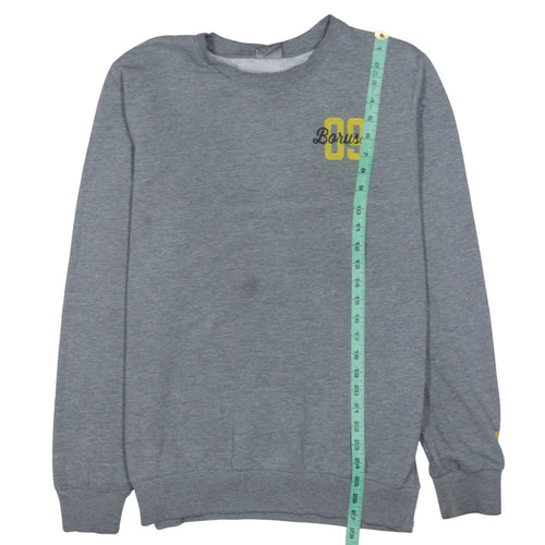Puma Mens Grey BVB 09 Borussia Sweatshirt Size M Crew Neck Pullover