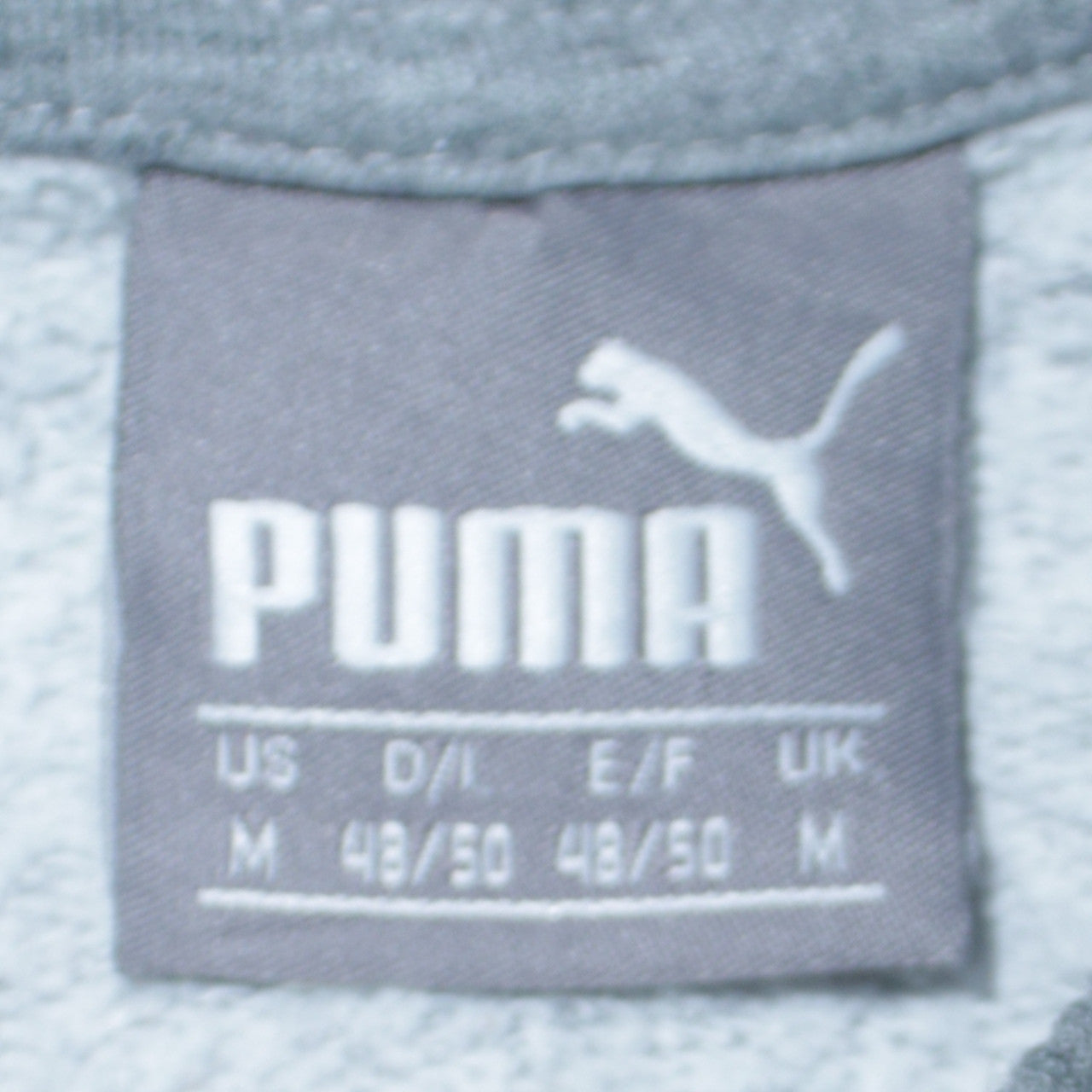 Puma Mens Grey BVB 09 Borussia Sweatshirt Size M Crew Neck Pullover