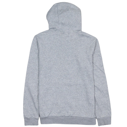 Adidas Boys Grey Blue Hoodie L 13-14 Years Pullover Fleece Logo Sweatshirt