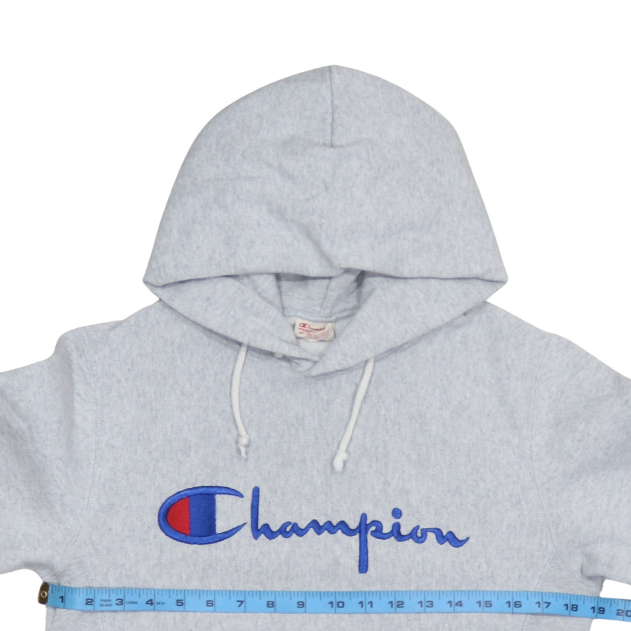 Champion Men's Grey Small Pullover Hoodie Reverse Weave Embroidered Logo