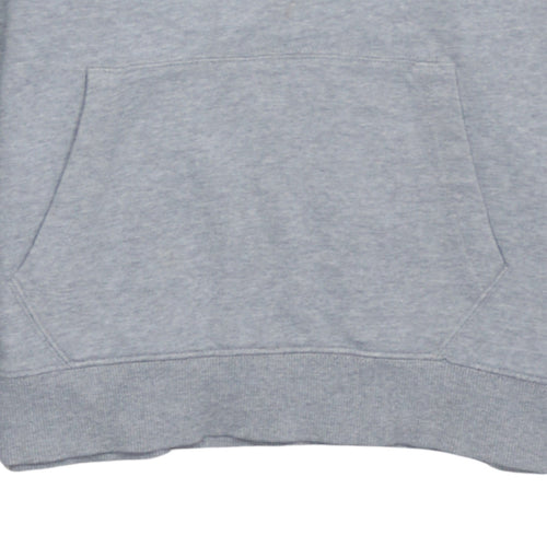 Tommy Hilfiger Men’s Grey Pullover Hoodie L Logo Graphic Sweatshirt