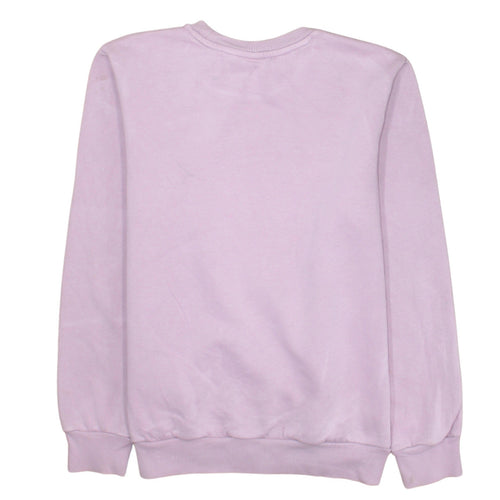 Adidas Girls Pink Logo Crew Neck Fleece Sweatshirt 13-14 Years