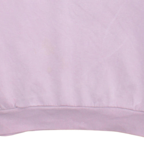 Adidas Girls Pink Logo Crew Neck Fleece Sweatshirt 13-14 Years