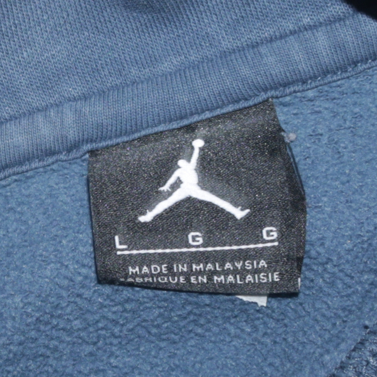 Jordan Men's Blue Pullover Hoodie L Graphic Sports Fleece Sweatshirt