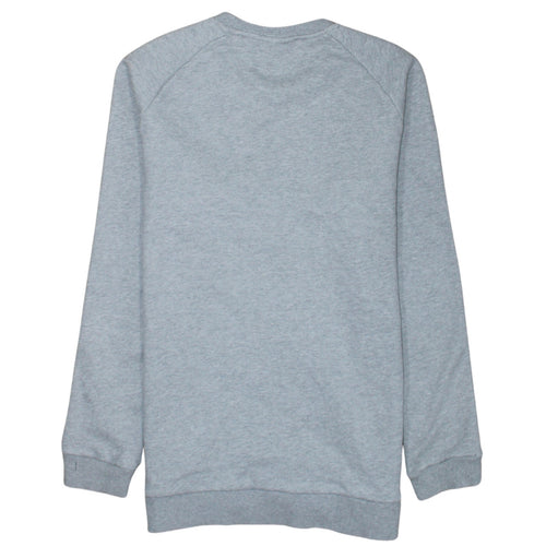 Adidas Men's Grey Crew Neck Pullover Sweatshirt M Regular Fit