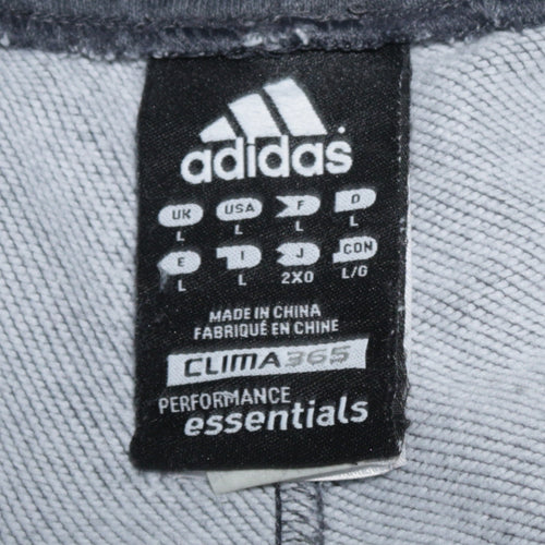 Adidas Men's Grey Regular Fit Clima365 Sweatpants L