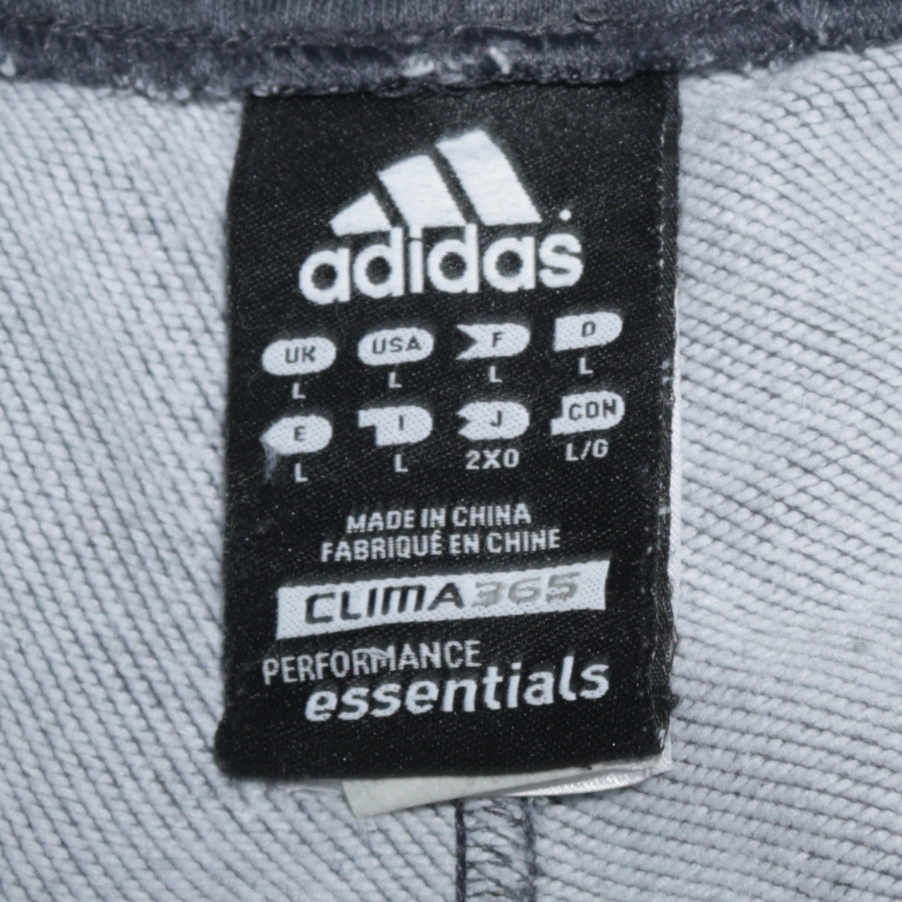 Adidas Men's Grey Regular Fit Clima365 Sweatpants L
