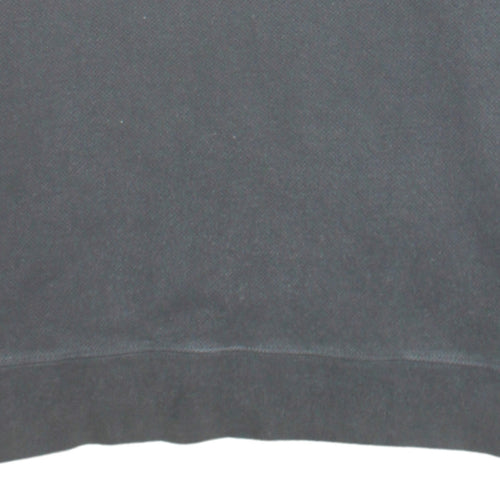 Lacoste Men's Grey 1/4 Zip High Neck Cotton Sweatshirt Size M