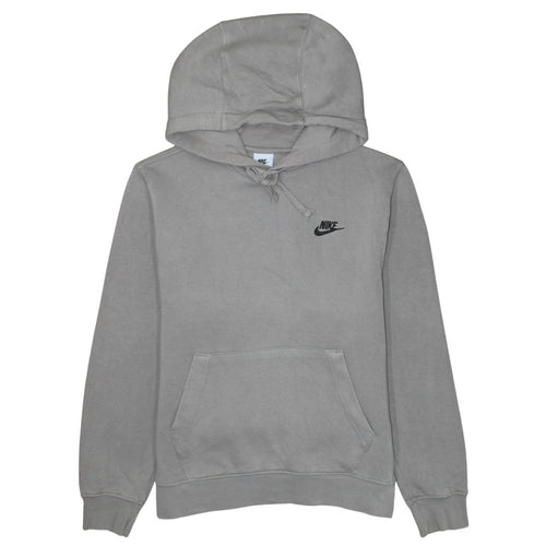 Nike Men's Grey Pullover Hoodie XS Logo Fleece Sweatshirt